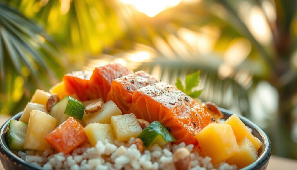 salmon poke bowl