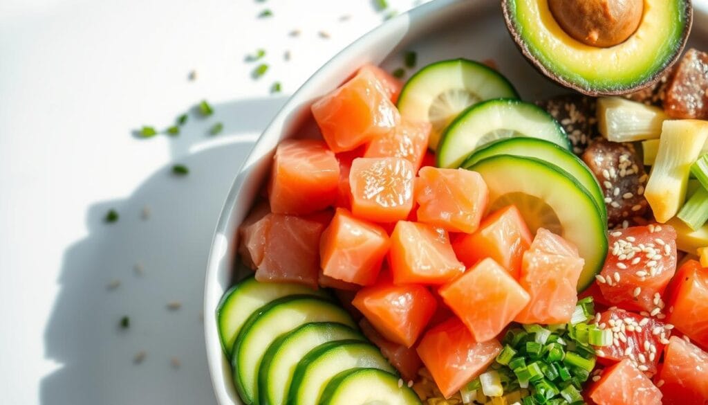 salmon poke bowl ingredients salmon poke bowl ingredients