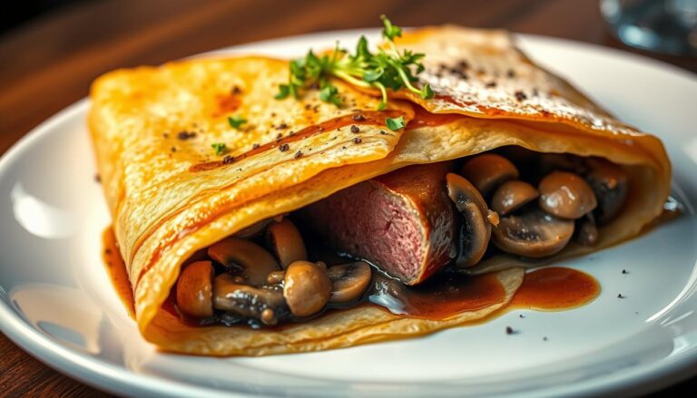 beef wellignton crepe