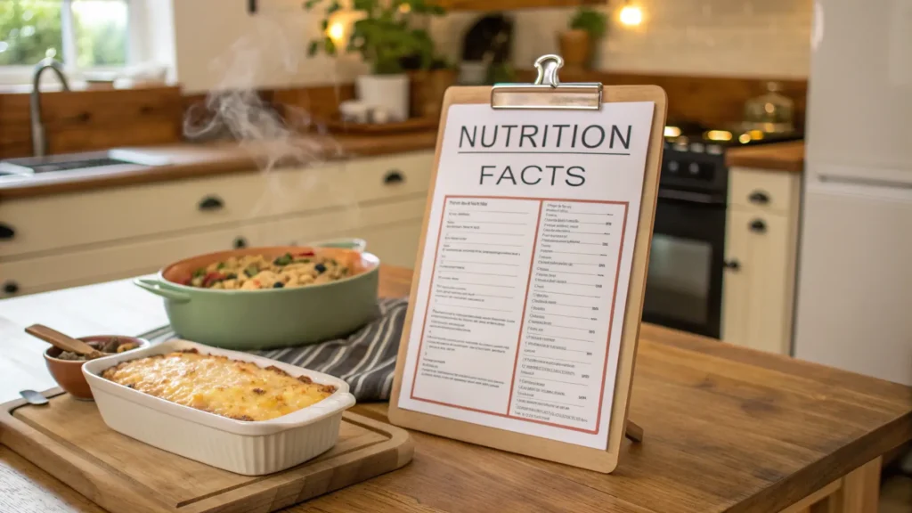 Nutrition breakdown of broccoli casserole without soup