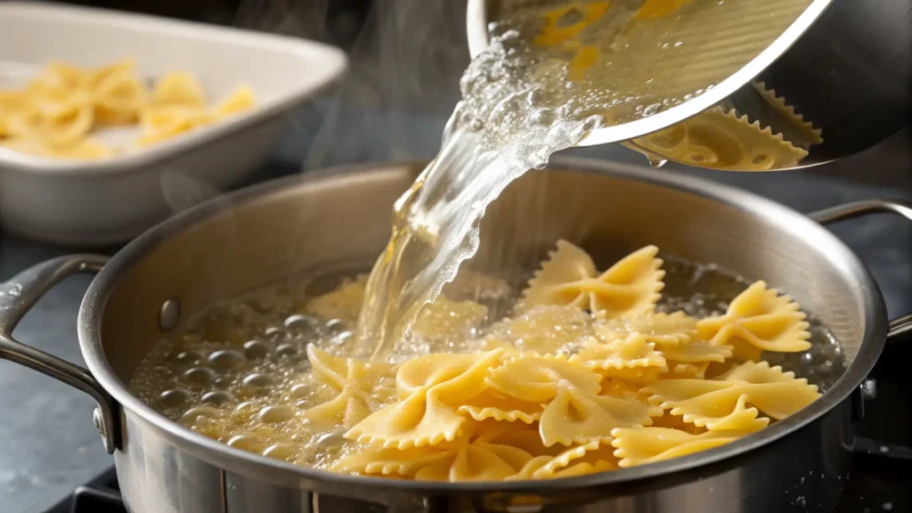 how to cook bow tie pasta correctly