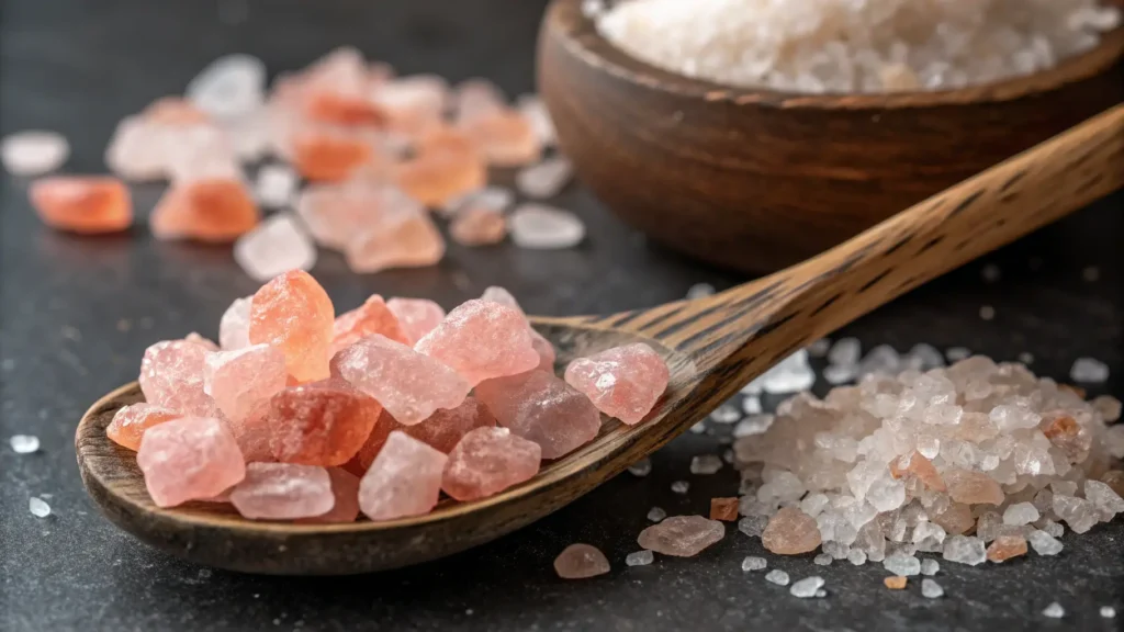 Comparison of pink salt and table salt for weight loss